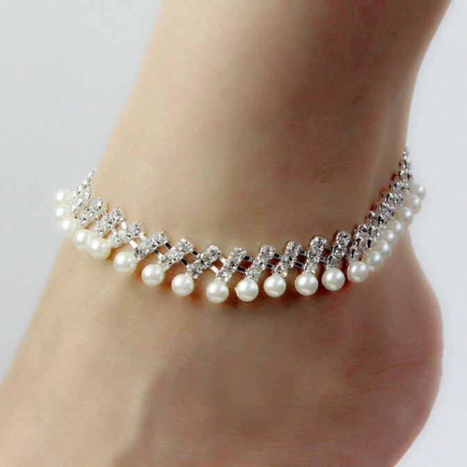Crystal foot chain ankle bracelet 